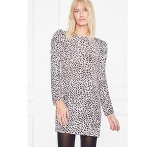Anine Bing Kingston Animal Print Dress